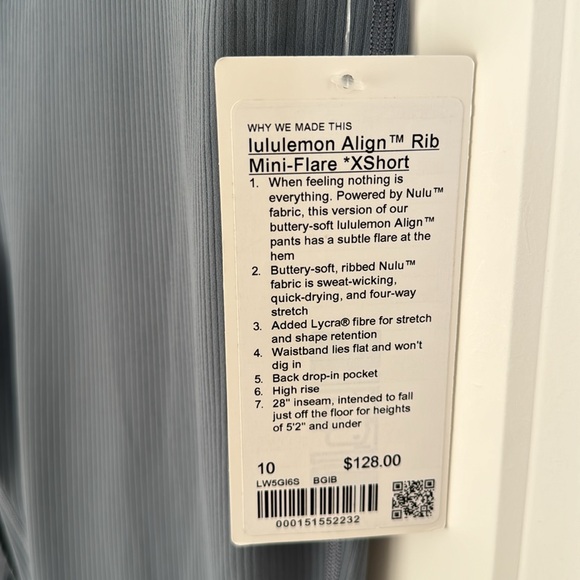 Lululemon | Align Ribbed Mini-Flare X-Short | Belgian Blue - Picture 11 of 13